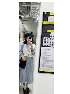 「chanel」｜「アイテム（シャツワンピース）」を使った、Alice Tsangさん（レディース・155cm）の春コーディネート