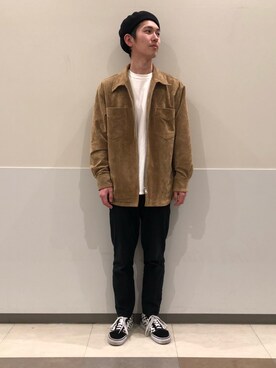 「ゆったりシルエット」｜「アイテム（その他アウター）」を使った、うっどさん（メンズ・172cm）の春コーディネート