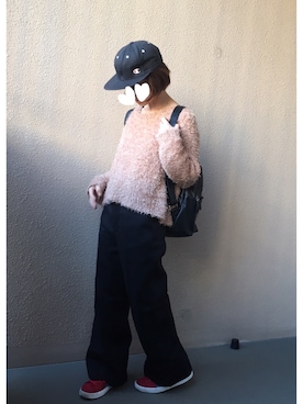 「on the couch（オンザカウチ）のアイテム」を使った、みかんさん（レディース・148cm）の冬コーディネート