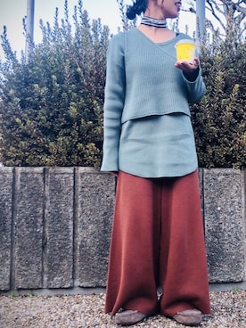 「アイテム（スリッポン）」を使った、果 林さん（レディース・154cm・20代）の冬コーディネート