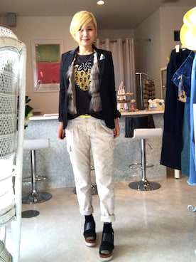 「＃テーラードジャケット」｜アキコさん（レディース・163cm）の春コーディネート