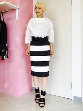 「CORTES WORKS（コルテスワークス）のアイテム」を使った、アキコさん（レディース・163cm）の夏コーディネート