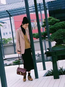 「skirt」｜「アイテム（スーツジャケット）」を使った、MC babybearさん（レディース・165cm）の春コーディネート