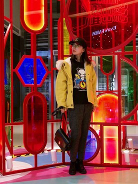 「ONLY（オンリー）のアイテム（ジャケット/アウター）」を使った、MC babybearさん（レディース・165cm）の冬コーディネート