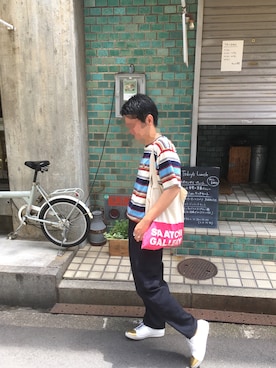 「U.（ユードット）のアイテム」を使った、tamaだよ。さん（メンズ・167cm）の夏コーディネート