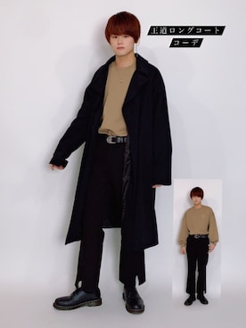 「OLIVE des OLIVE（オリーブデオリーブ）のアイテム」を使った、そら太郎さん（メンズ・181cm）の冬コーディネート