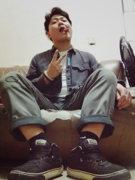 「PENFIELD USA（ペンフィールドユーエスエー）のアイテム（シャツ/ブラウス）」を使った、TCRさん（メンズ・170cm）の春コーディネート