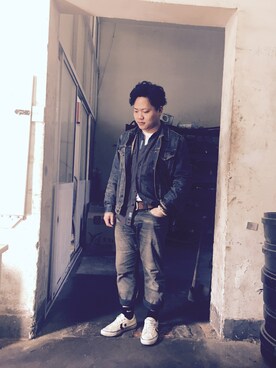 「PENFIELD USA（ペンフィールドユーエスエー）のアイテム（シャツ/ブラウス）」を使った、TCRさん（メンズ・170cm）の春コーディネート