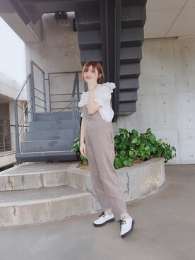 「OLDMICKEY （オールドミッキー）のアイテム」を使った、syuさん（レディース・165cm）の夏コーディネート