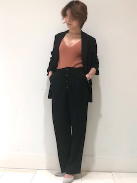 「FONCE（フォンセ）のアイテム」を使った、ひろぴーさん（レディース・163cm）の春コーディネート