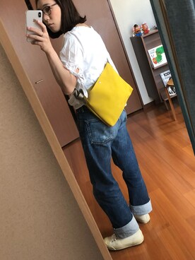 「JACK PURCELL（ジャックパーセル）の【converse】JACK PURCEL（スニーカー）」を使った、たーさん（レディース・158cm）の春コーディネート