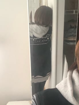 「Rodeo Crowns（ロデオクラウンズ）のアイテム（スタジャン）」を使った、りょうさん（レディース・168cm）の冬コーディネート