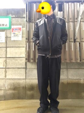 「CHRISTIAN DADA（クリスチャンダダ）のアイテム（ブルゾン）」を使った、wingさん（メンズ・174cm）の秋コーディネート