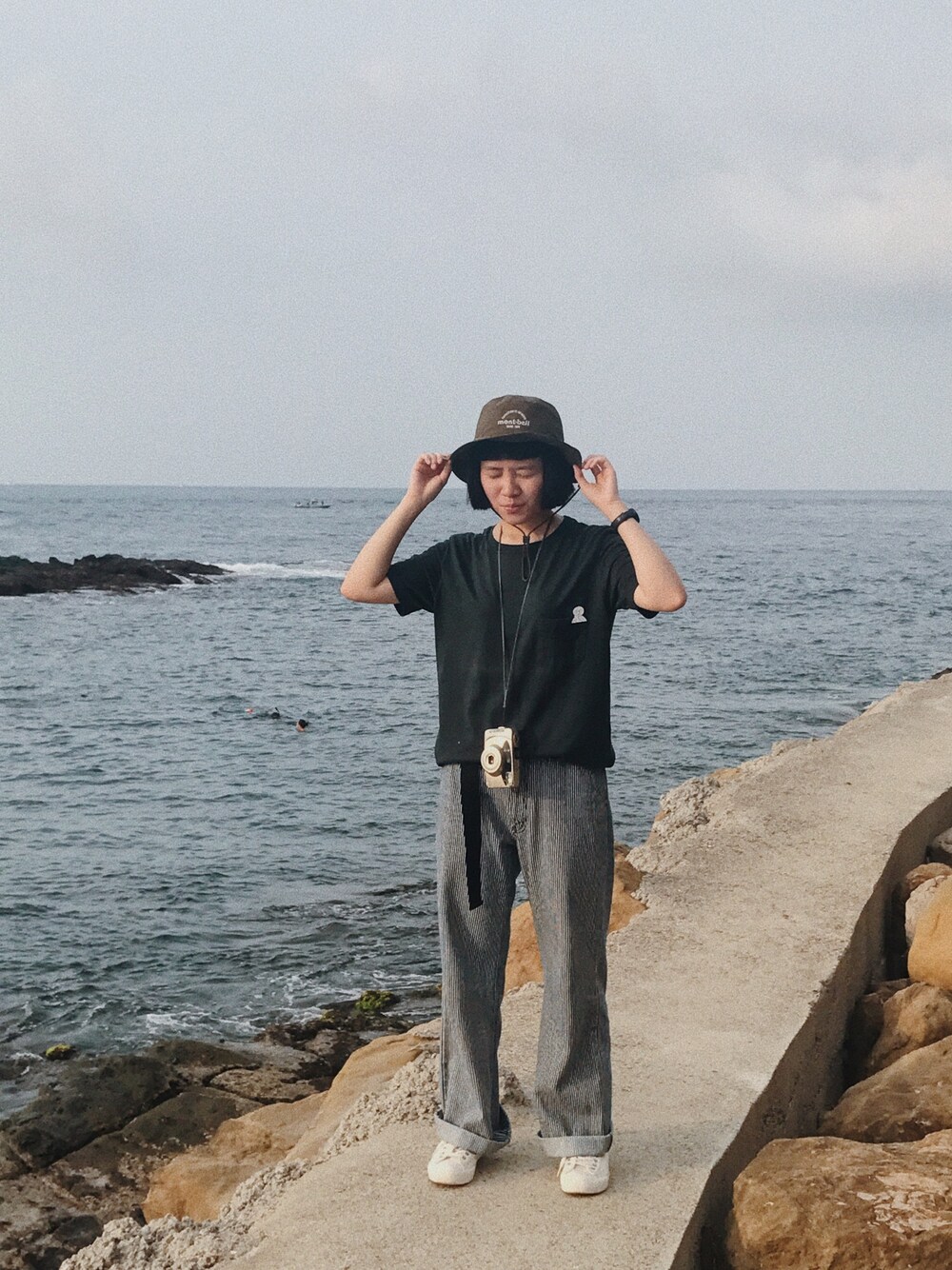 「夏、Taiwan、Taipei city、august」｜「mont-bellのアイテム（キャップ、グリーン系）」を使った、Zさん（レディース・161cm）の夏コーディネートの1枚目の写真