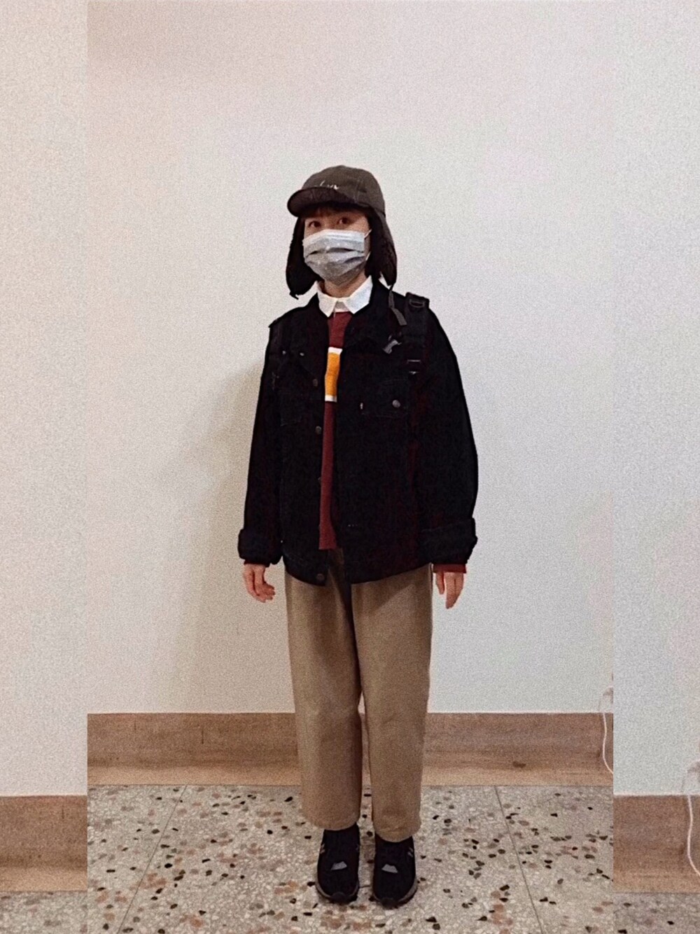 「康士坦的變化球、210108、TAIPEI、winter」｜「NANGAのアイテム（帽子、グリーン系）」を使った、Zさん（レディース・161cm）の冬コーディネートの1枚目の写真