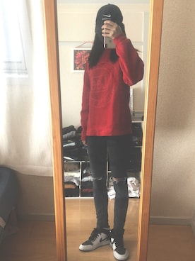 「Jordan」｜「アイテム（その他トップス）」を使った、mio mioさん（レディース・162cm）の秋コーディネート