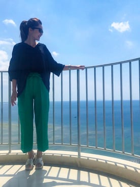 「NETSTAR（ネットスター）のアイテム（パンツ）」を使った、Ameri★さん（レディース・164cm）の春コーディネート