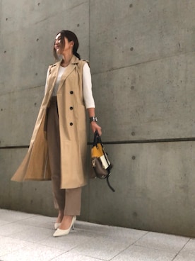 「Aco Design（アコデザイン）のアイテム（トップス）」を使った、Ameri★さん（レディース・164cm）の春コーディネート