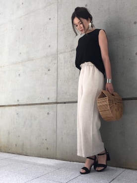 「NETSTAR（ネットスター）のアイテム（パンツ）」を使った、Ameri★さん（レディース・164cm）の夏コーディネート