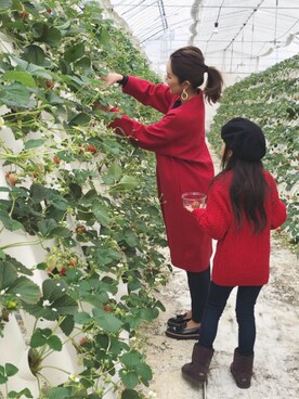 「KOBE LETTUCE（コウベレタス）のアイテム（その他アウター）」を使った、Ameri★さん（レディース・164cm）の冬コーディネート