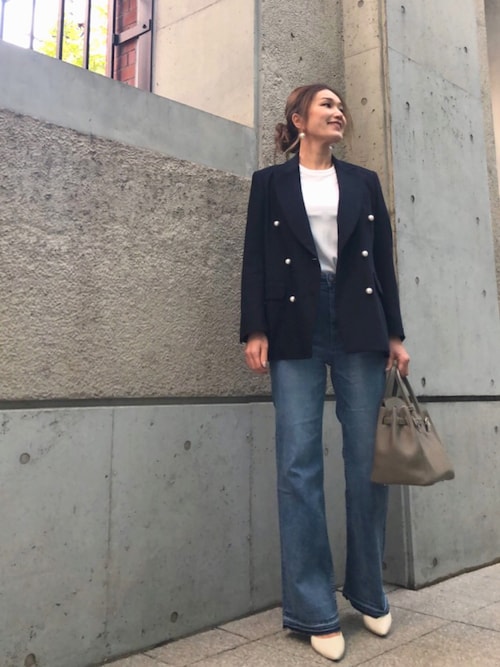 Ameri★さんの「クルーネックT（半袖）（ユニクロ）」を使ったコーディネート