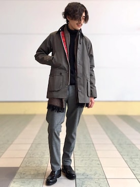 「RELAX」｜「アイテム（その他アウター）」を使った、kyoperiskさん（メンズ・175cm）の冬コーディネート