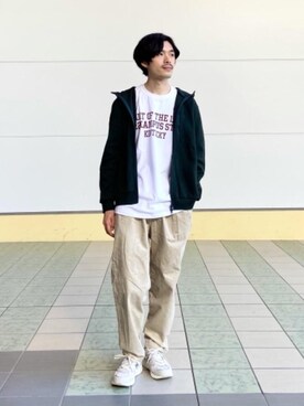 「Gramicci（グラミチ）のアイテム（トップス）」を使った、kyoperiskさん（メンズ・175cm）の夏コーディネート