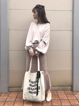 「H&M（エイチ・アンド・エム）のアイテム（バレエシューズ）」を使った、Megumi❤︎さん（レディース・165cm）の秋コーディネート
