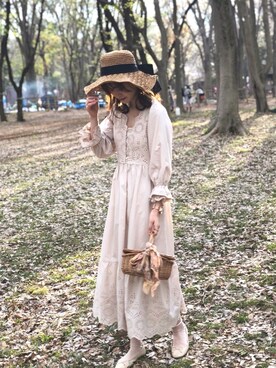 「H&M（エイチ・アンド・エム）のアイテム（バレエシューズ）」を使った、Megumi❤︎さん（レディース・165cm）の春コーディネート
