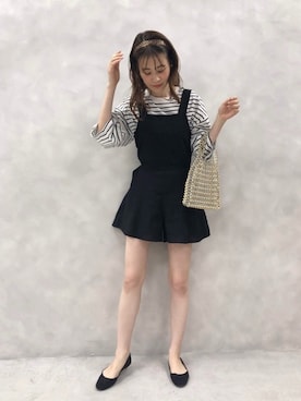 「H&M（エイチ・アンド・エム）のアイテム（バレエシューズ）」を使った、Megumi❤︎さん（レディース・165cm）の春コーディネート