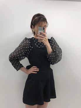 「one after another NICE CLAUP（ワンアフターアナザーナイスクラップ）のアイテム（サロペット/オーバーオール）」を使った、Megumi❤︎さん（レディース・165cm）の春コーディネート