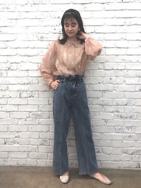 「H&M（エイチ・アンド・エム）のアイテム（バレエシューズ）」を使った、Megumi❤︎さん（レディース・165cm）の春コーディネート