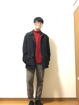 「YSL（ワイエスエル）のアイテム（ナイロンジャケット）」を使った、べー。さん（メンズ・171cm）の秋コーディネート