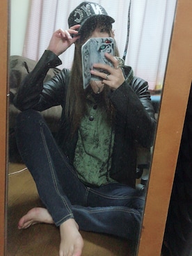 「BASE（ベース）のアイテム（キャップ）」を使った、契さん（レディース・158cm）の春コーディネート
