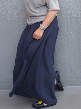 「アイテム（腕時計）」を使った、makiさん（レディース・155cm）の夏コーディネート