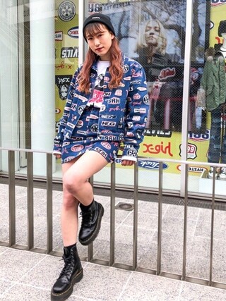 X-girl（エックスガール）の「X-girl × HYSTERIC GLAMOUR ICONS DENIM