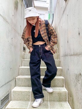 浜口彩奈さん(レディース・158cm)の春コーディネート