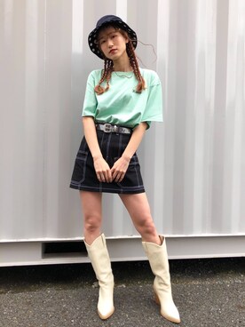 浜口彩奈さん(レディース・158cm)の春コーディネート