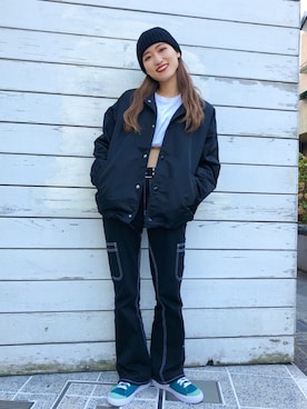 浜口彩奈さん（レディース・158cm）の秋コーディネート