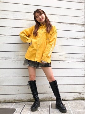 浜口彩奈さん（レディース・158cm）の秋コーディネート