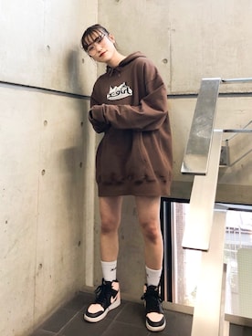 浜口彩奈さん（レディース・158cm）の冬コーディネート