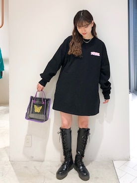 浜口彩奈さん（レディース・158cm）の冬コーディネート