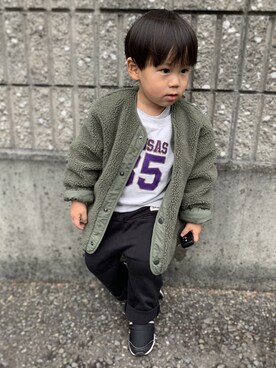 さくさん(キッズ・90cm)の冬コーディネート
