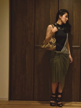 「alexanderwang（アレキサンダーワン）のアイテム（ワンピース/ドレス）」を使った、chryさん（レディース・154cm）の春コーディネート
