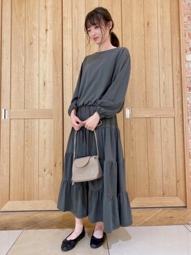 「秋のマイ旬スタイル」｜「アイテム（バレエシューズ）」を使った、hanaさん（レディース・160cm）の秋コーディネート