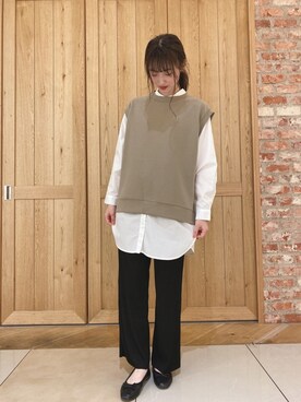 「秋のマイ旬スタイル」｜「アイテム（バレエシューズ）」を使った、hanaさん（レディース・160cm）の秋コーディネート