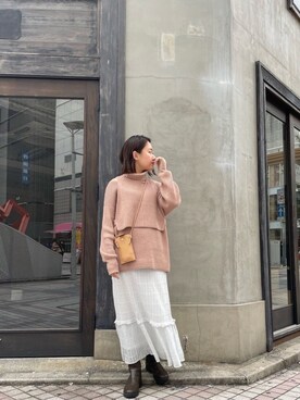 iwagashira Natsumiさん（レディース・168cm）の冬コーディネート