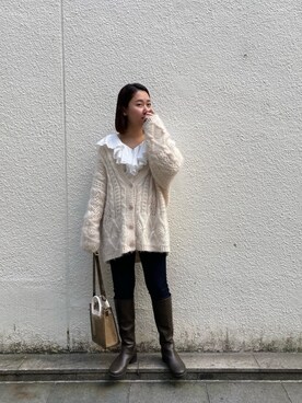 iwagashira Natsumiさん（レディース・168cm）の冬コーディネート