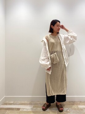 「mystic（ミスティック）のアイテム（ブルゾン）」を使った、iwagashira Natsumiさん（レディース・168cm）の春コーディネート
