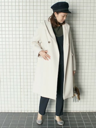SLOBE IENA（スローブイエナ）の「SUPER100 ニュアンスフードコート 